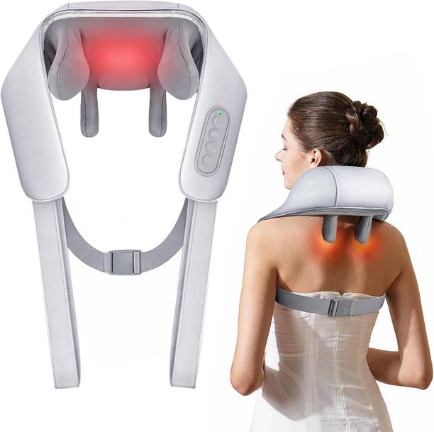 JINPRI Neck and Back Massager for Cervical Pain Relief with Heating, Body Massager Neck and Back Massager for Cervical Pain Relief with Heating, Body Massager Massager