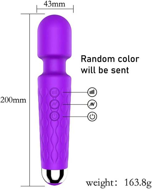 Gadgetpocket Portable Rechargeable Body Massager for Full Body Pain Relief Random Color