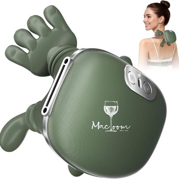 macloom 4D Neck and Shoulder Heat Massager, Wireless Portable Neck Massager,