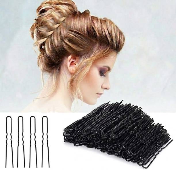 Kush Sales 5cm 96pcs Hair Bun Bobby Pins U-Shaped Hair Pins Set for Women, Kids & Girls Hair Pin