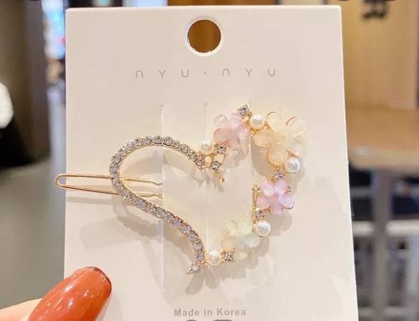 house of common MEHAK CREATION 4Pcs Fancy Hair Clips in 4 Different Design and Shapes for Girls Hair Clip