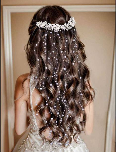 AM HUB STYLISH PEARL LADI TIARA FOR HAIR Hair Band