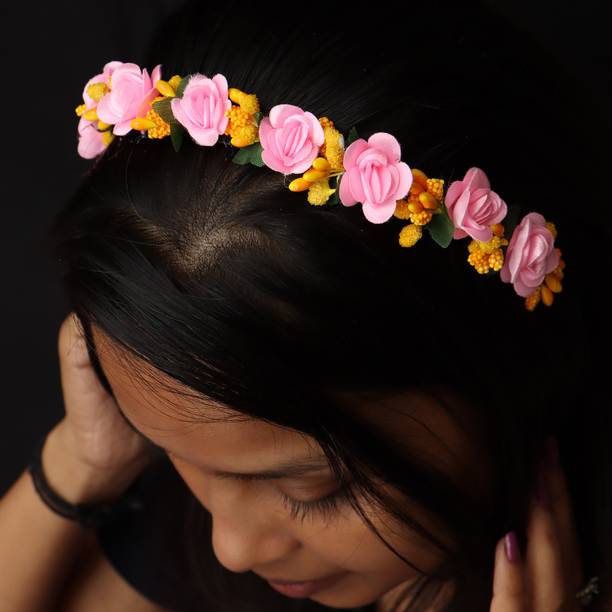 Alora Women Style Flower Crown Headband for Girls Women Hair Accessories Hair Band Hair Band