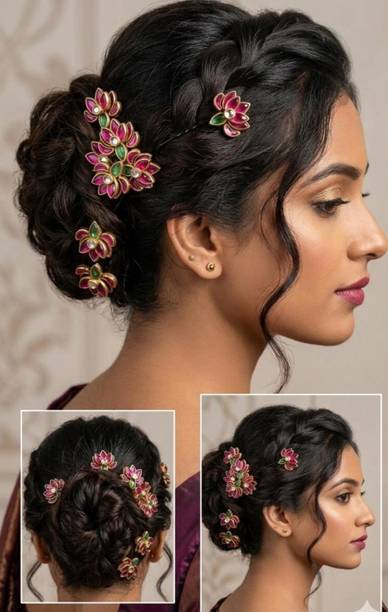 Vani fashion creations Lotus hair pin Hair Pin
