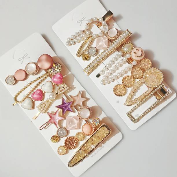 beautyitem Korean Hair Clip Metal Hair Pin New Clip Pack of 2 Hair Clip