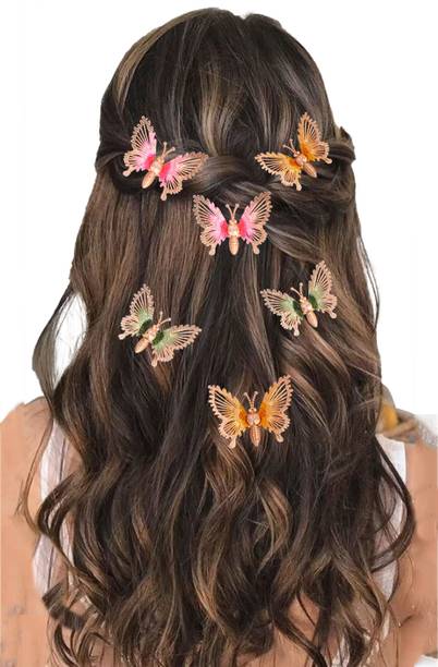 TheMagicHug Hair Accessories For Women & Girls Stylish Bridal Butterfly Brooch for Juda Bun Hair Pin