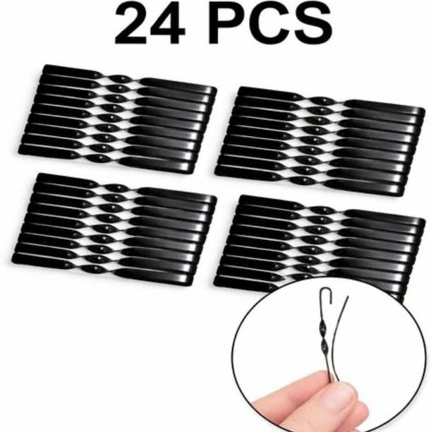 Saca Pack of 24 Black Hair Pins for Women & Girls | Strong Metal Bobby Pins Hair Pin