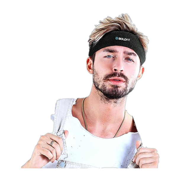 BOLDFIT Gym Headband for Men and Women - Sports Headband for Workout & Running Head Band