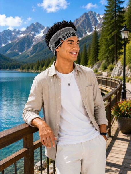 Tiny Tales Unisex Knitted Woolen(IND*14) Headband Earmuffs for Men Head Band