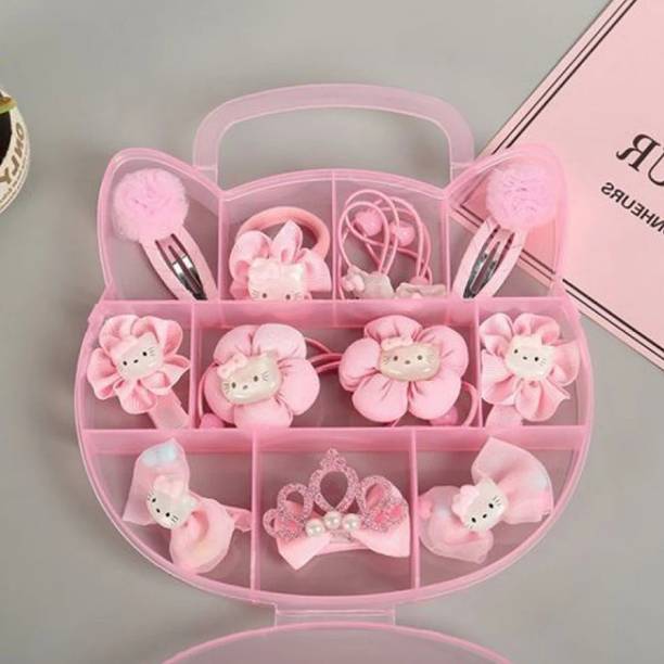 SYGA Children Girl Gift Cat Shaped Box Set Hairpin Accessories (Five Petal) Hair Clip