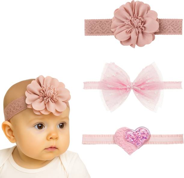 Anna Stella "Baby Girl Headbands Set – Soft Flower, Bow & Cute Minnie Designs" Head Band