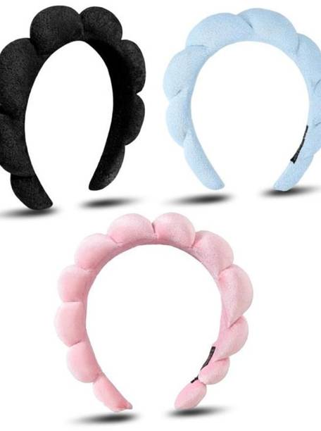 Diversa Microfiber Fabric Quilted Hair Head Band for Hair Makeup, Spa & Face Wash Hair Band