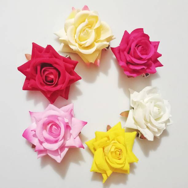 Myra Collection Rose Hair Pins Hair Flower Hair Clip 6 pcs Hair Pin