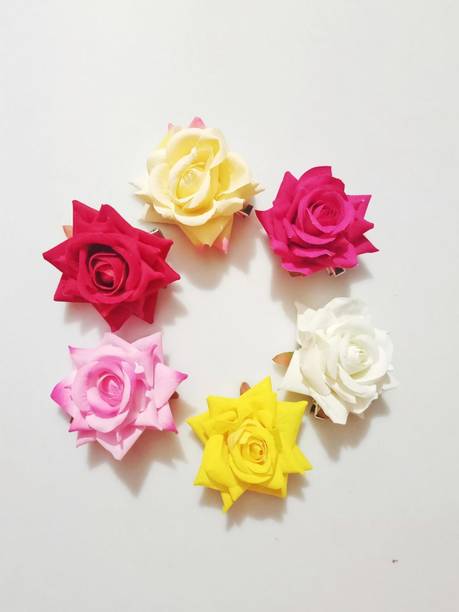 Myra Collection Rose Hair Pins Hair Flower Hair Clip 6 pcs Hair Pin