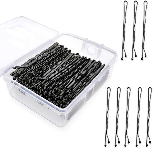 Tintoo Black 120 pcs Medium size Bobby Pins for girls,ladies and women Hair Pin