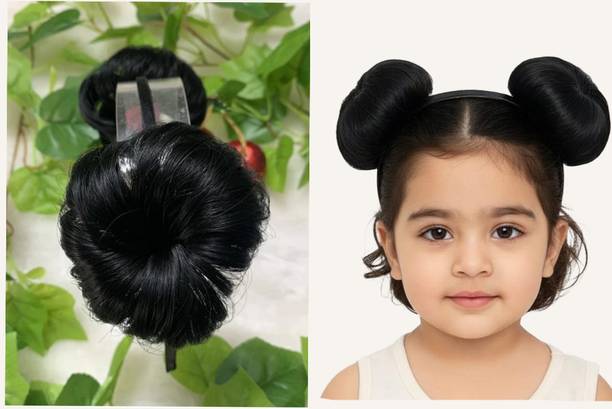 ZENVIA Handmade Pilakalu Febric Head Band For girls Hair Band (Black) Hair Band