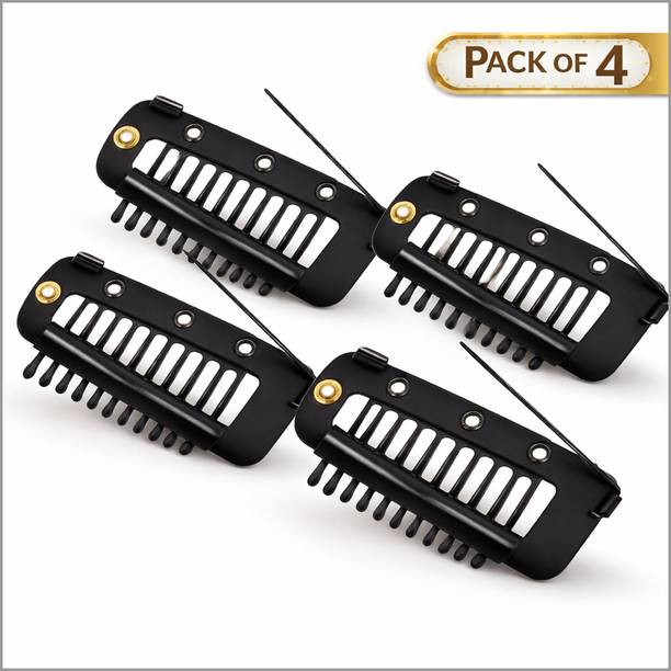 Naosucura Performance Hair Extension Clips with Safety Pin for Heavy Saree and Scarf Hair Pin