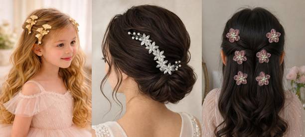 Ikhodal Beautiful Elegant Hair Accessories for Women Girls Hair Accessory Set