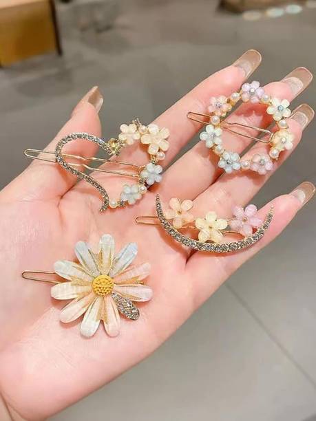 StyleShine Korean Fancy Bling lady girls women kids hair accessories 04 pcs Hair Clip