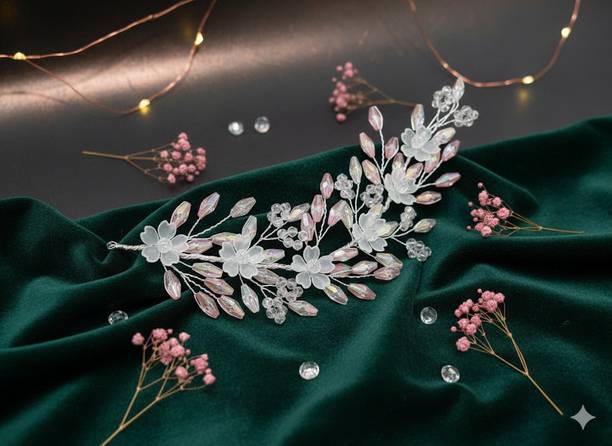Glamora Bridal Tiara crystal floral Wedding HairClip /Pins/JudaPin/Hair Extension/brooch Hair Accessory Set