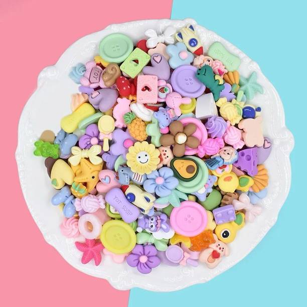 Radhya Accessories 20 pieces Charms Hair Beads for Girls , Beads for Kids , Hair Decoratives Hair Clip