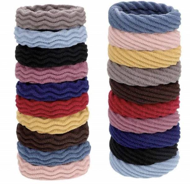 Myra Collection Hair Bands For Women/Girls - Multi-Colored Hair Accessories Set, Pack of 20 pcs Rubber Band
