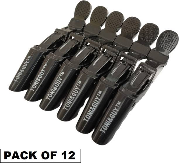 Toni and guy Professional Styling Hair Clip Black (PACK OF 12) Hair Clip