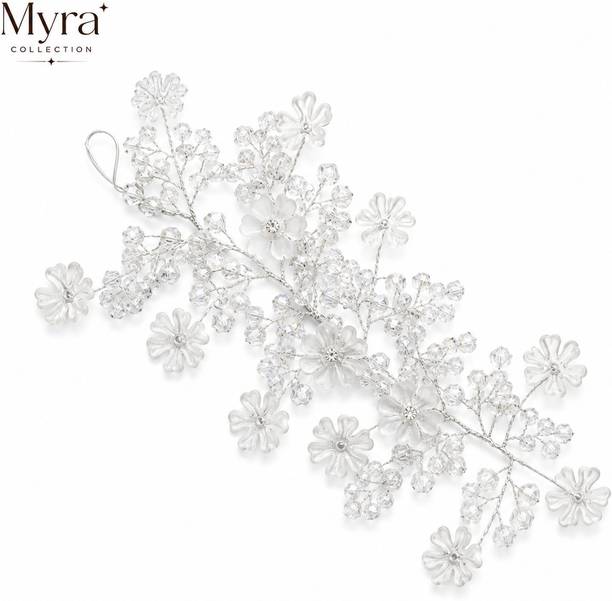 Myra Collection Crystal Floral Hair Vine Bridal Wedding Hair Accessory for Women Hair Accessory Set
