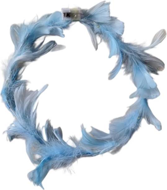 NandN Feather Crown Tiara LED Hairdress with 3 Flashing Modes for girl birthday party Hair Band