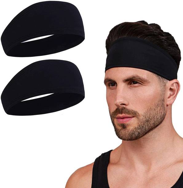 Bismaadh Mens Headband - Running Sweat Head Bands for Sports - Athletic Sweatbands for Workout/Exercise, Tennis & Football - Ultimate Performance Stretch & Moisture Wicking Head Band