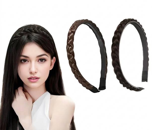 DELIGHTFUL LIVING Braided Headbands for Women - Non-Slip Woven Hair Bands Head Band