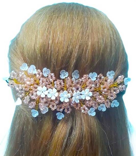 AMAZING BELIVER Beautiful Pretty Tiara Hairstyle for Women & Girls Tiara for Wedding Party Hair Accessory Set