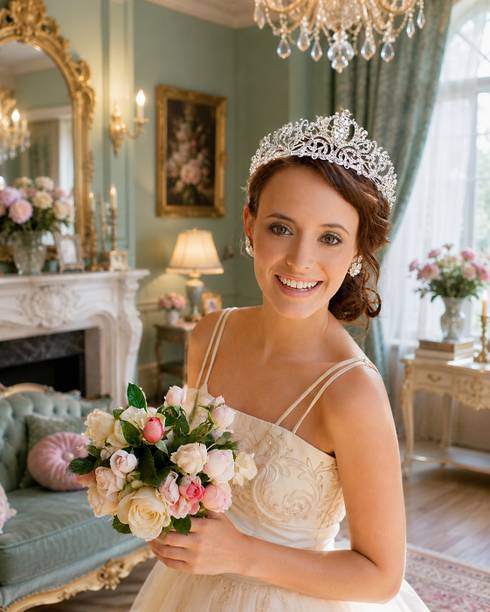 FLOSTRAIN Crystal Tiara Wedding Crown_07 Head Band