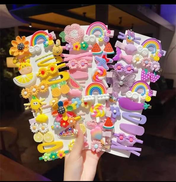 Amirah Unicorn Hair Clips Hairpin Hair Accessories For Girls and Women (Pack of 14 Pcs) Hair Clip