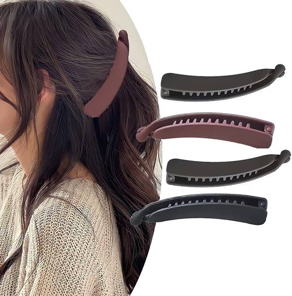Kaima Latest Hair Clutchers Hair Accessories Banana Clips (Pack of 3) Banana Clip
