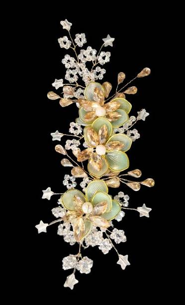 iapex Green&Golden_Tiara Hair Accessory Set