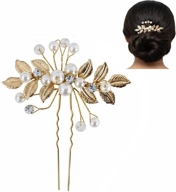 Tintoo 2 pcs Hair juda pin For Wedding bridal decoration Hair Pin
