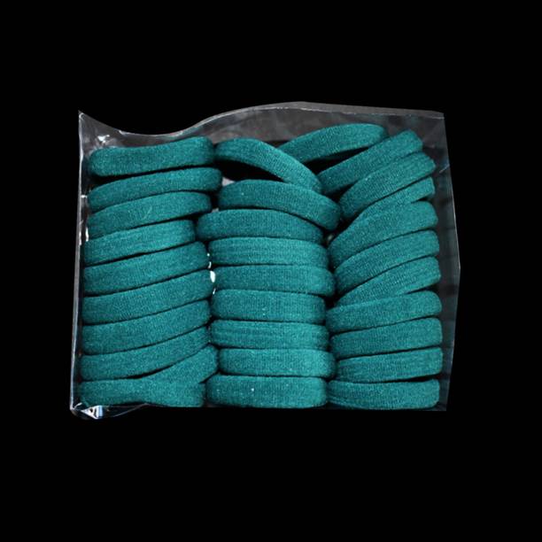 Fabowlous Green Ponytail Holder Elastic Rubber Bands for Girls/Women (Pack of 30) Rubber Band