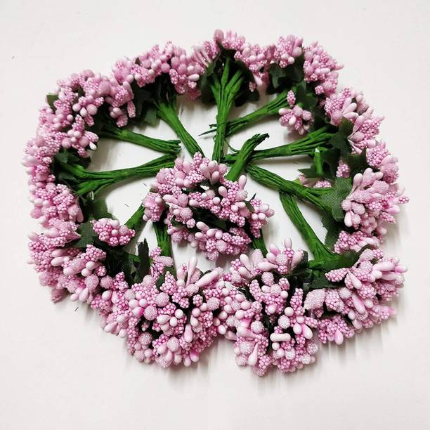 MG Tranding Pollen Flowers for Hair Accessories, Tiara Making, Jewelry Making Hair Accessory Set