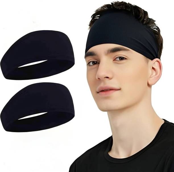 Accustyle Sports Headband for Men & Women | Sweat-Wicking Stretch Head Band Head Band