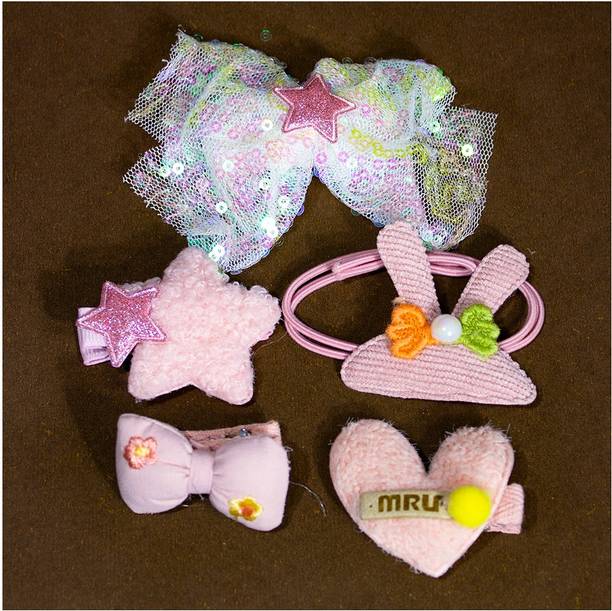 Jewelz Baby Girl's Hair Clips Set for Kids and Women Cute Flowers & Glitter designed Hair Clip