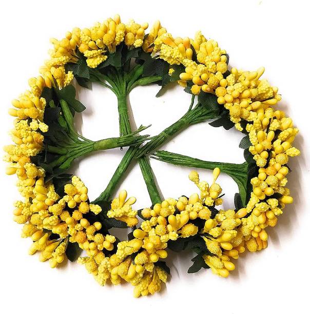 MG Tranding Pollen Flowers for Hair Accessories, Tiara Making, Jewelry Making Hair Accessory Set