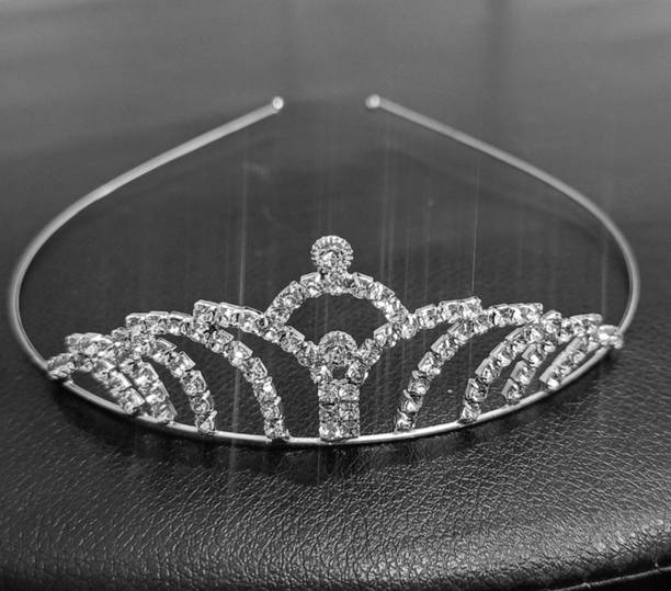 Orama RhineStone Silver Crown Hair Accessory Set