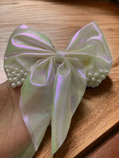 Inara Hair Bow Clip Claw Band Girls Kids Hair Accessories - white Hair Clip
