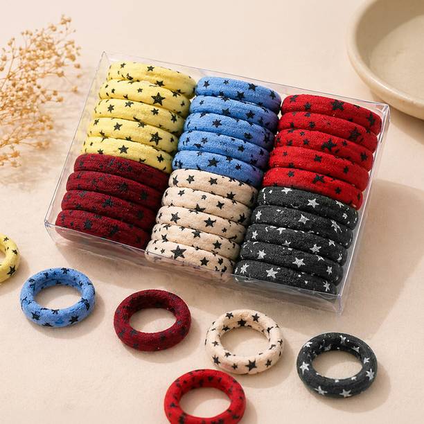 Myra Collection Hair Rubber Bands Elastic Rubber Bands Accessories for Girls/Women Multi Color (1 Box Have 30 Pack) Rubber Band