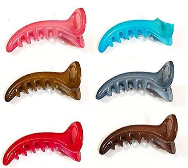 Ligament Mirchi Shape Hair Clip Dolphin Style Hair Claw for Stylish Women Girls 6PC Hair Clip