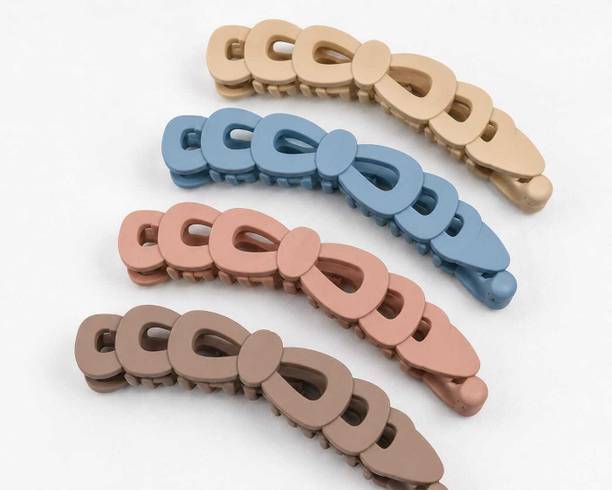 Shreeji Stylish 4 Pcs Hair Clip Set Banana Clip