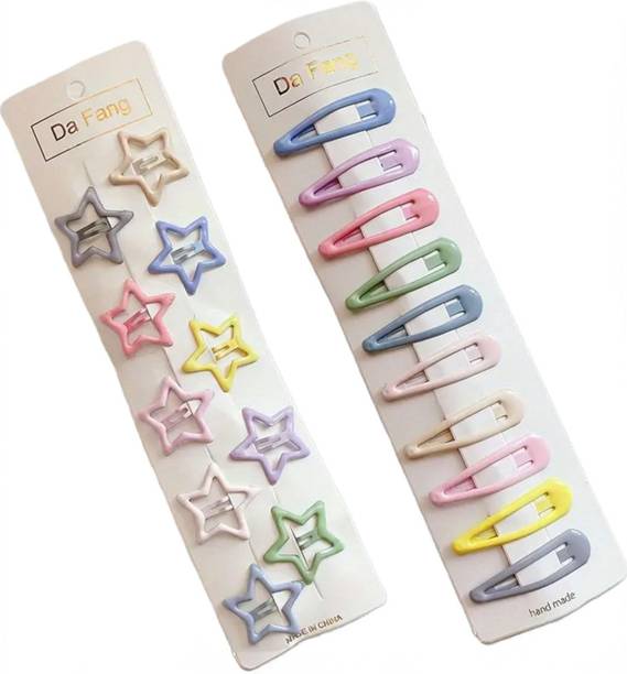 Blubby Star Shape Hair Clips Hair Pins for Girls Women (Pack of 20 Pieces Combo) Hair Pin