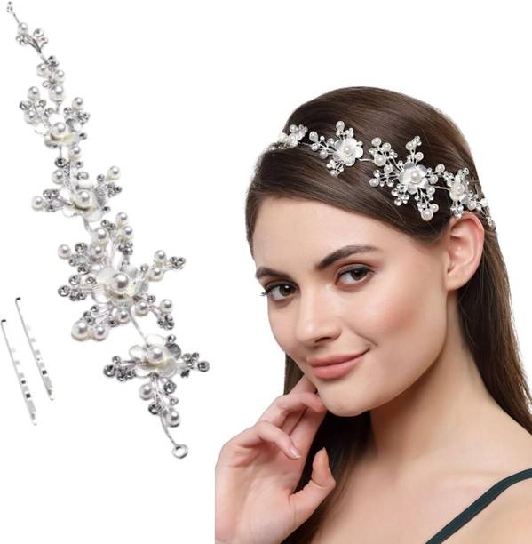 INHEAVEN Rhinestone Bridal Hair Vine, Crystal Hair Accessory for Women and Girls Hair Chain
