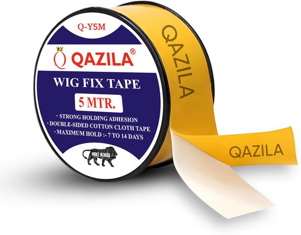 Qazila Hair Patch Tape| Double-sided| 5 meter length| 1 inch width Cotton Cloth Based Tape (Manual)